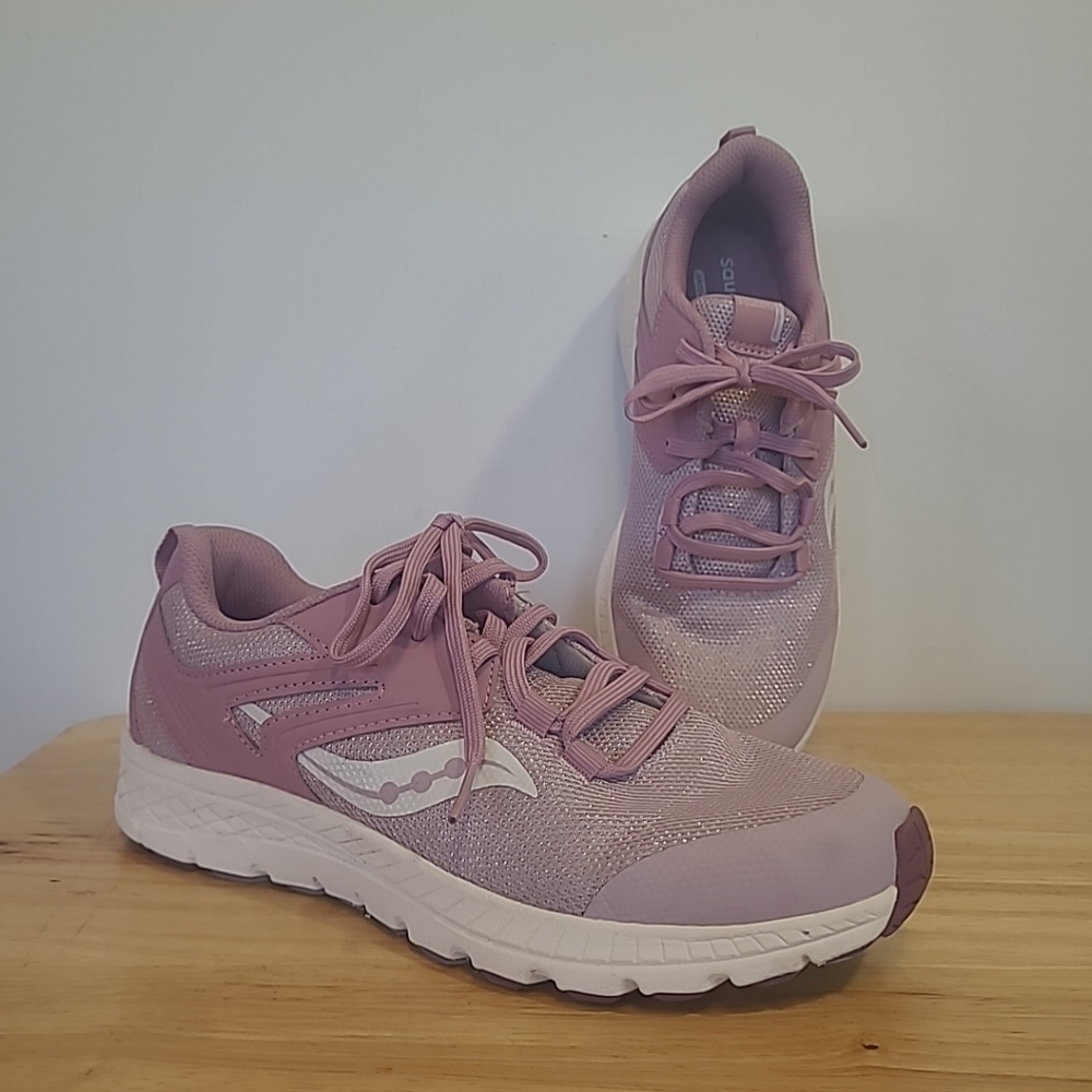 Saucony Cohesion Sport Womens 5 Purple Shoes Athletic Running Sneaker Sk164306